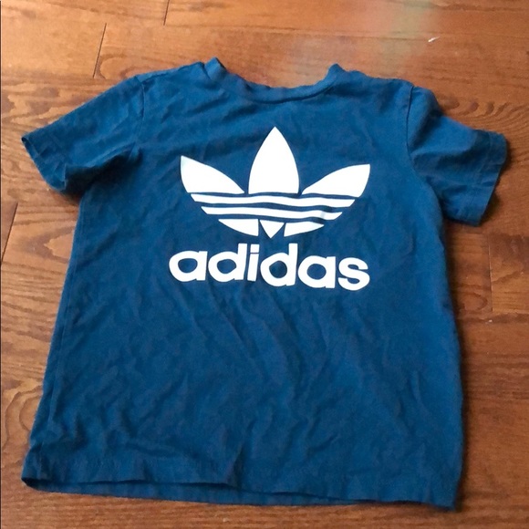 Original Adidas Boys Teal Shirt S 7-8 - Picture 1 of 3